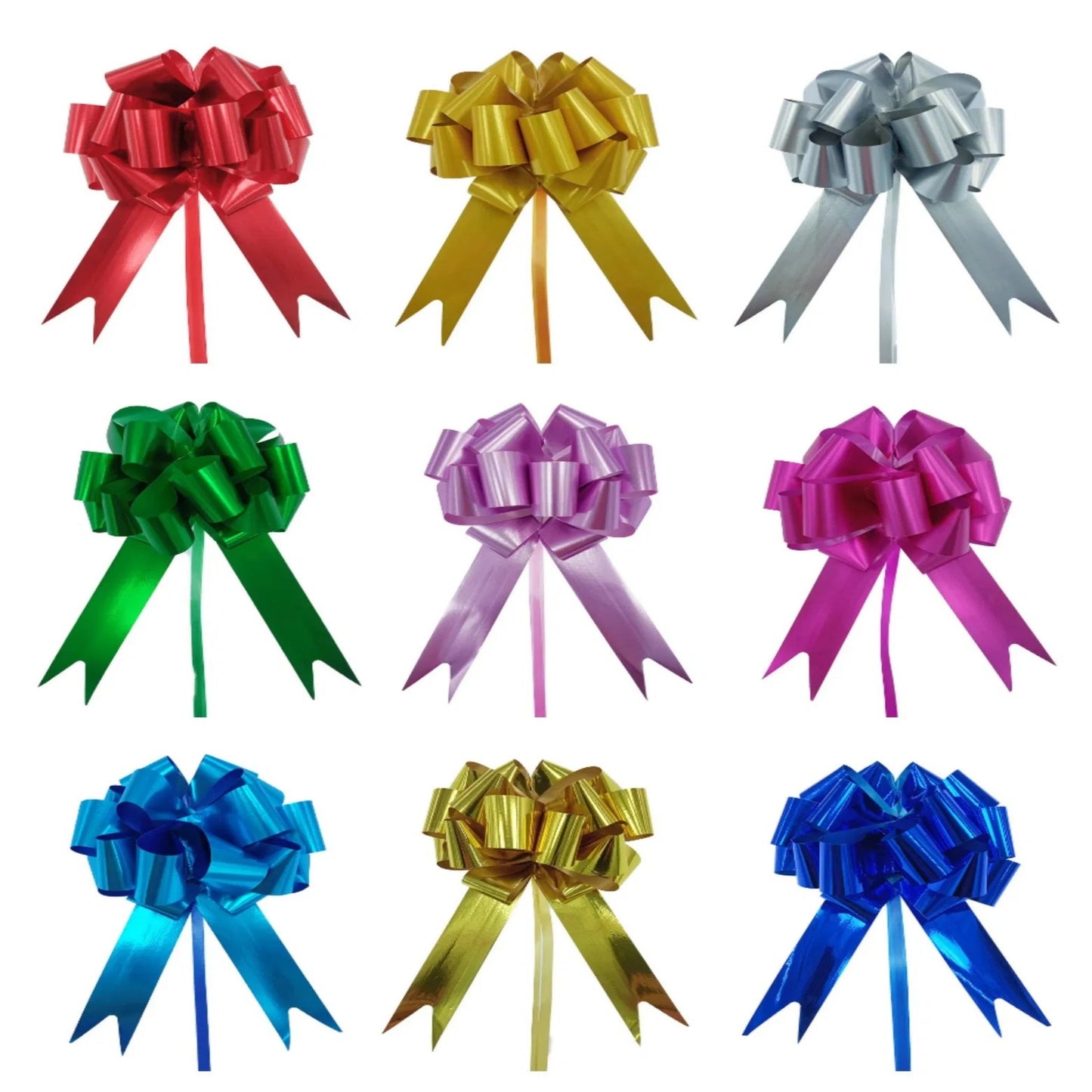 Wholesale Decorations Gift Plastic Ribbon Pull Bow for Package