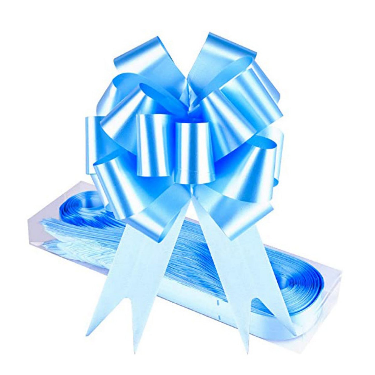 Factory Plastic Flower Plastic Pull String Bow Ribbon