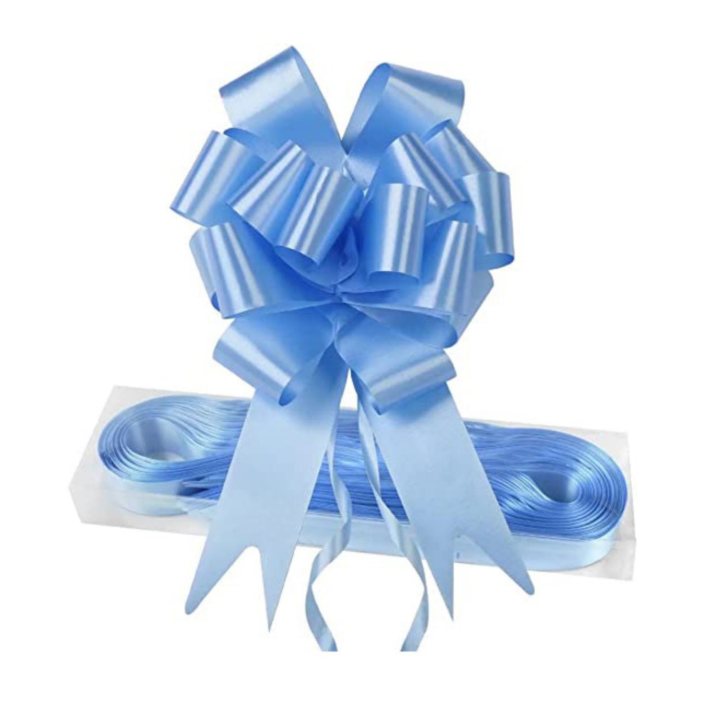 Factory Plastic Flower Plastic Pull String Bow Ribbon
