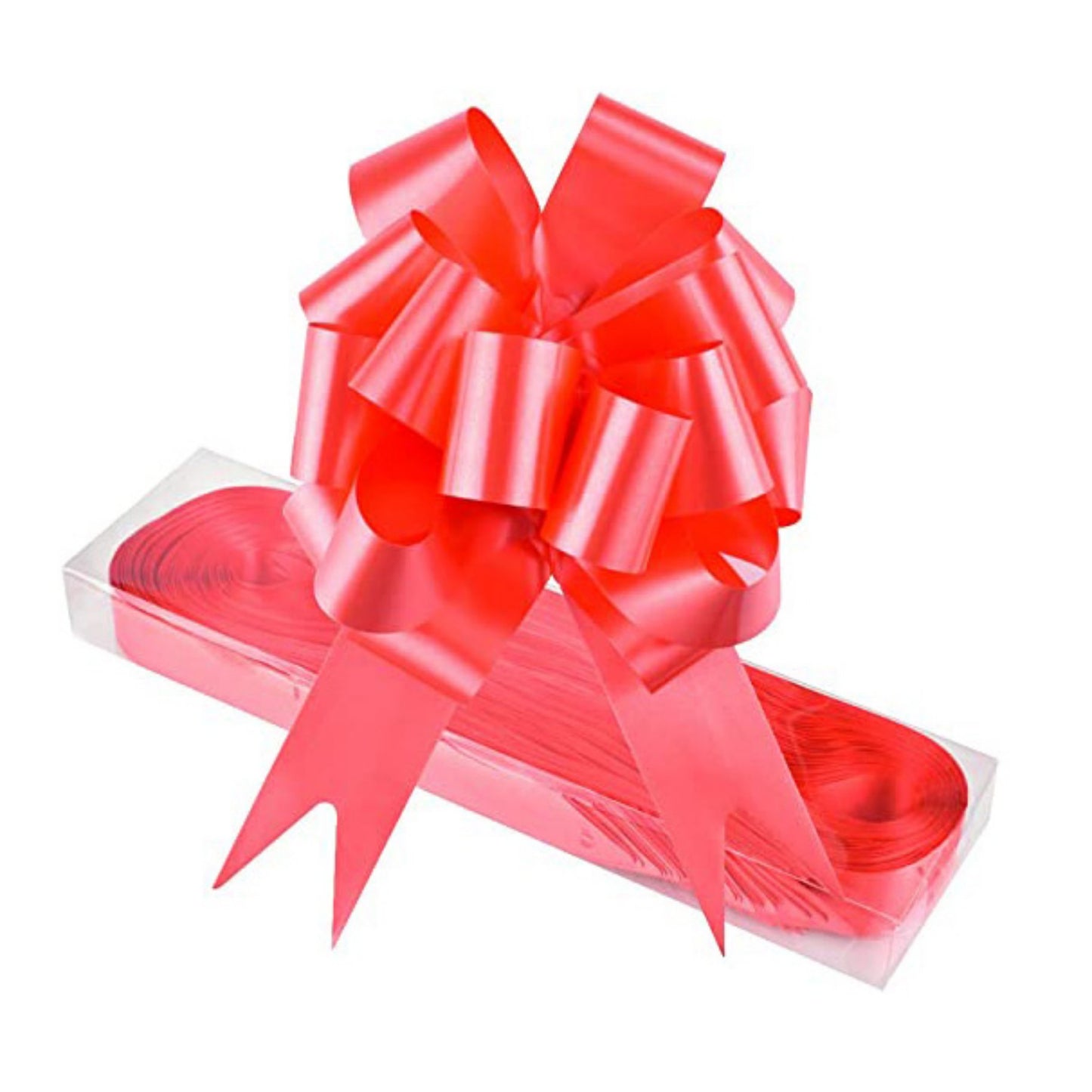 Factory Plastic Flower Plastic Pull String Bow Ribbon
