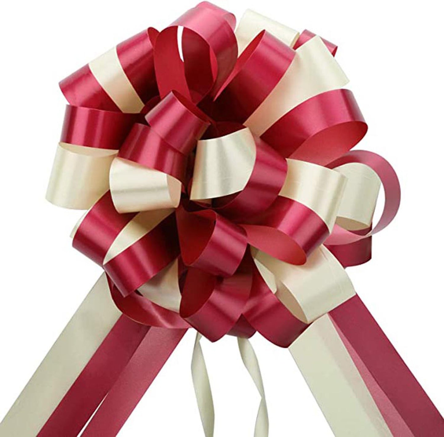Two Color Colorful Perfect Solid Gift Pull String Bow Ribbon