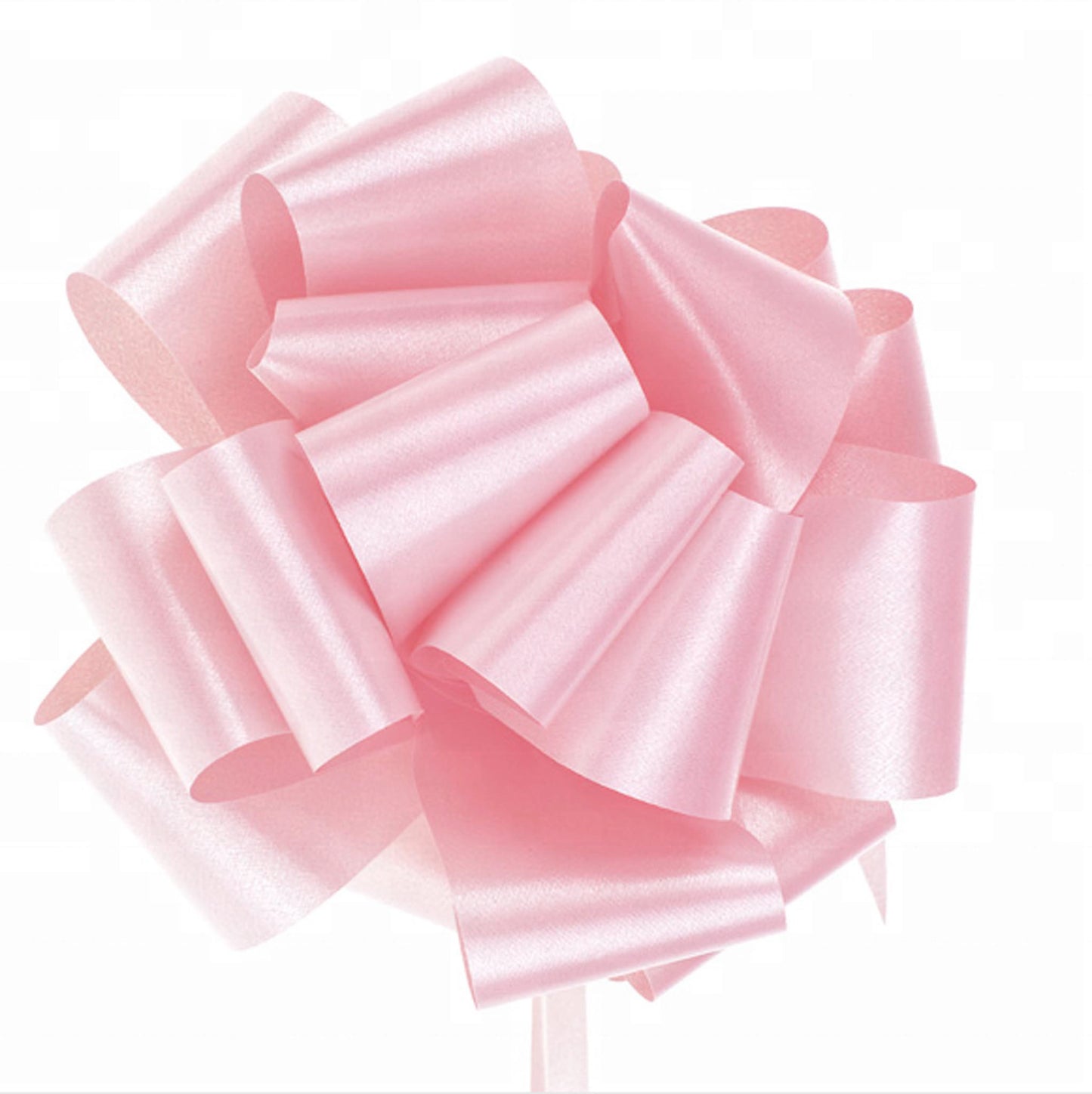 Multicolor Solid Pull String Pom Bow