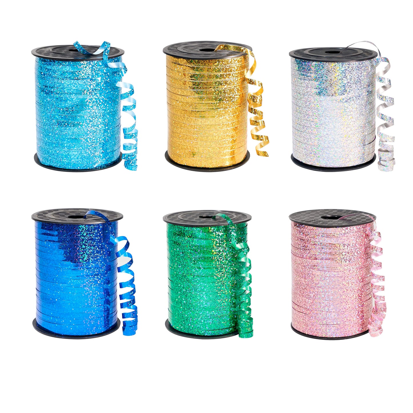 Holographic Color Balloon Curling Ribbon