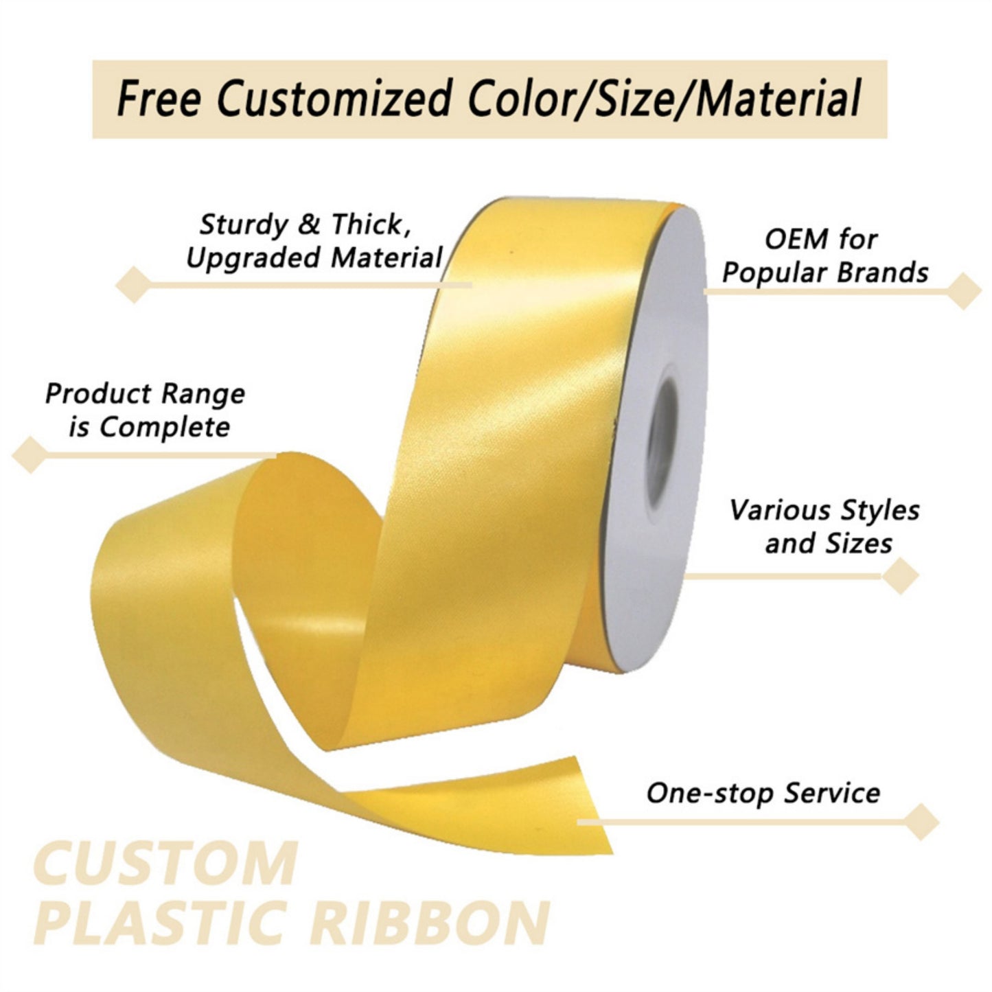 Factory Waterproof Holographic Plastic Ribbons