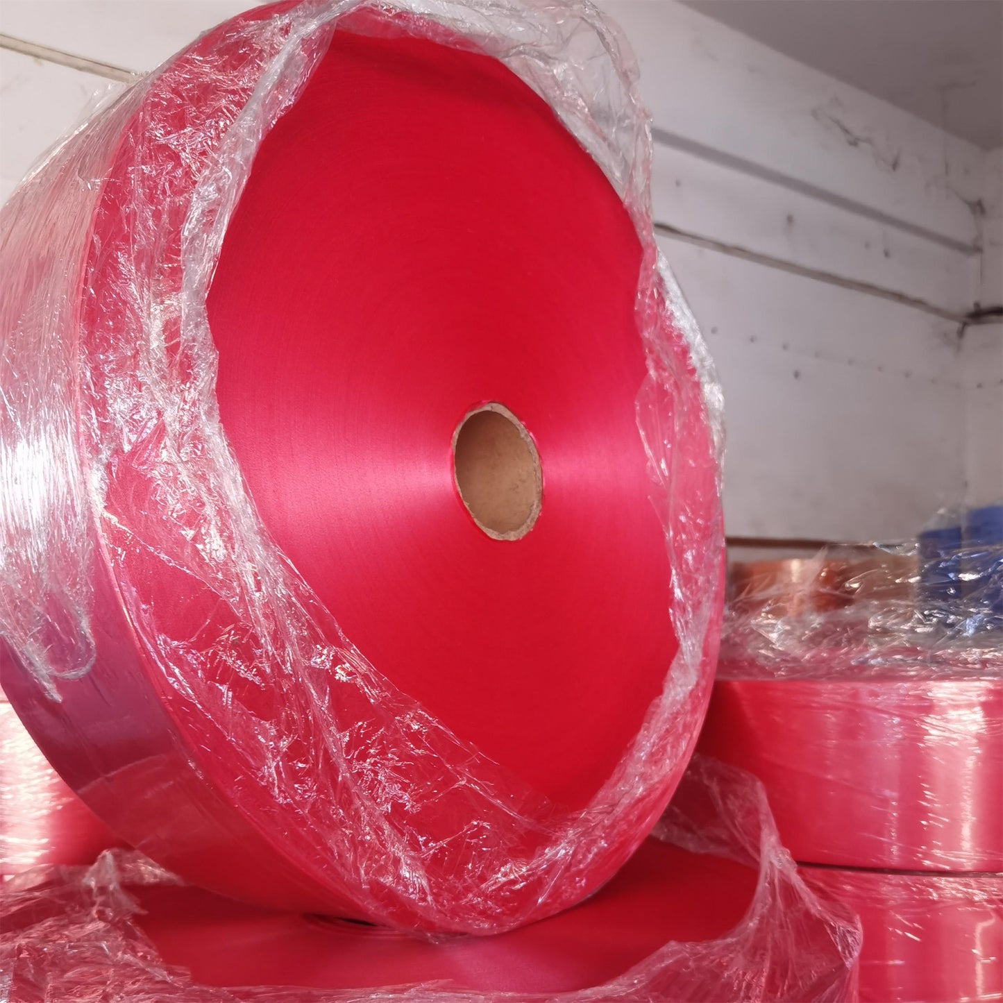 Slitting Holographic Plastic Jumbo Ribbon Roll