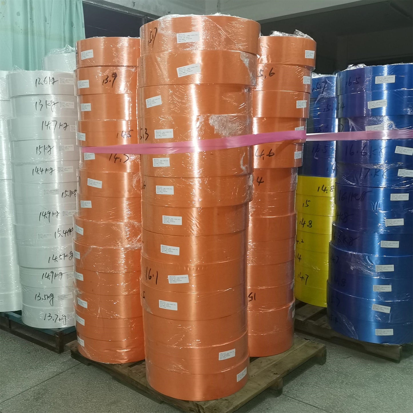 Wholesale Customized Color Plastic Jumbo Ribbon Roll