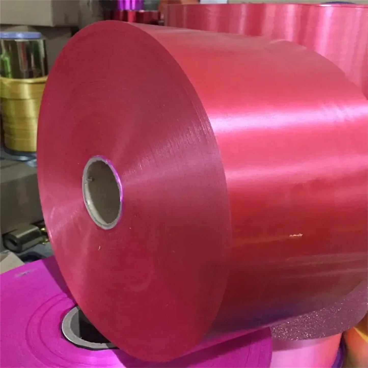 Slitting Holographic Plastic Jumbo Ribbon Roll