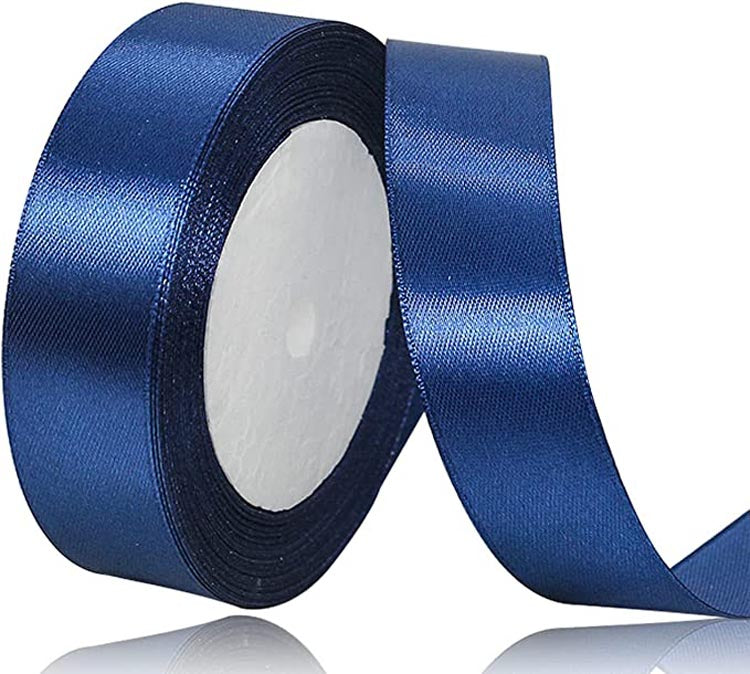 Custom Lngle Face Solid Color Satin Ribbon Roll