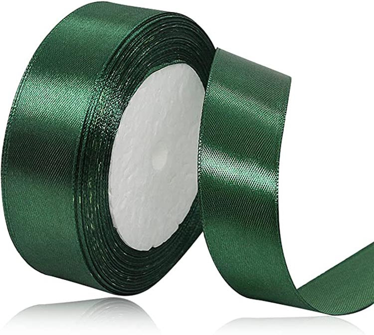 Custom Lngle Face Solid Color Satin Ribbon Roll