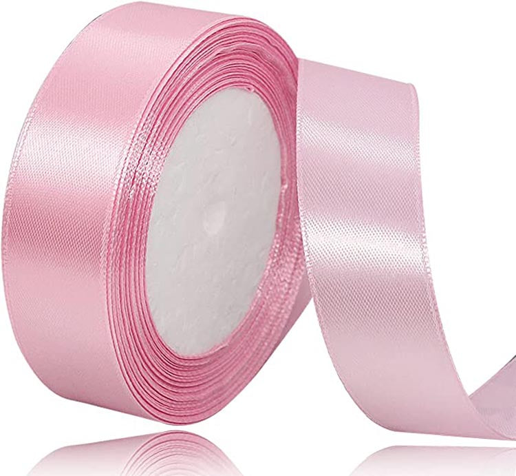 Custom Lngle Face Solid Color Satin Ribbon Roll
