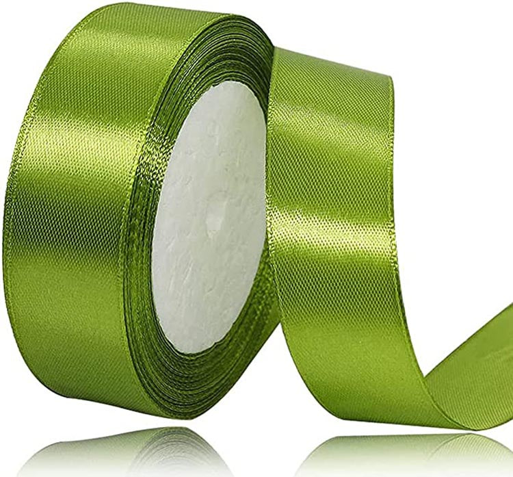 Custom Lngle Face Solid Color Satin Ribbon Roll