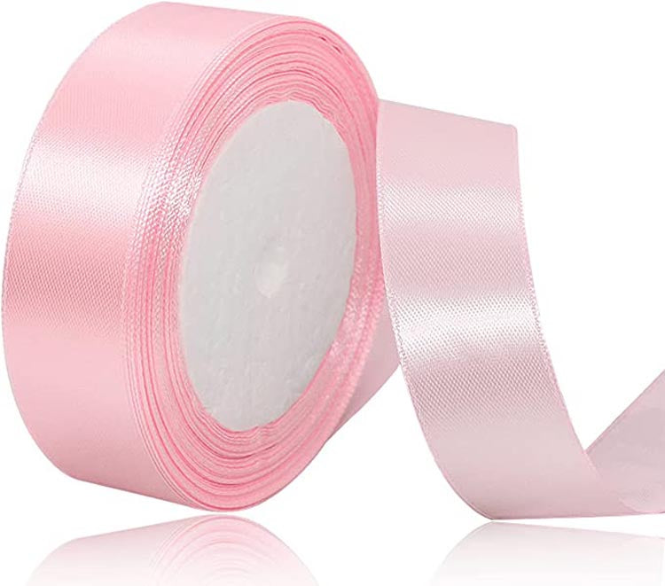Custom Lngle Face Solid Color Satin Ribbon Roll