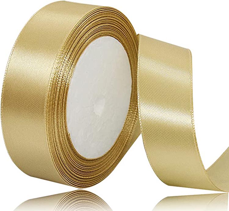 Custom Lngle Face Solid Color Satin Ribbon Roll