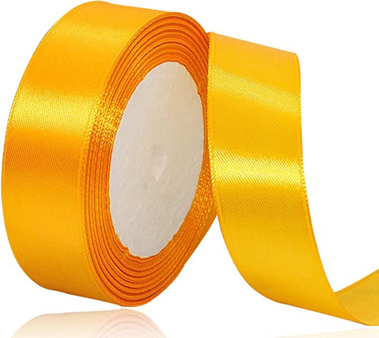 Custom Lngle Face Solid Color Satin Ribbon Roll
