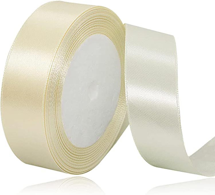 Custom Lngle Face Solid Color Satin Ribbon Roll