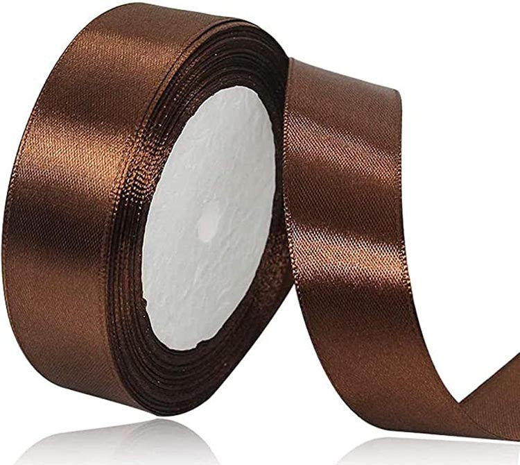 Custom Lngle Face Solid Color Satin Ribbon Roll