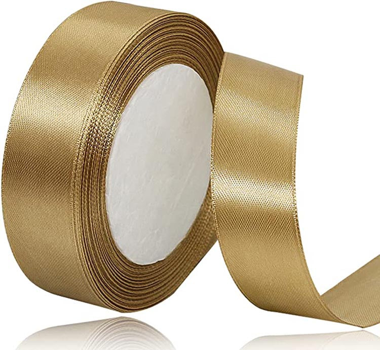 Custom Lngle Face Solid Color Satin Ribbon Roll