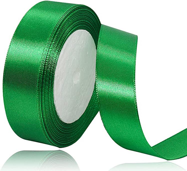 Custom Lngle Face Solid Color Satin Ribbon Roll
