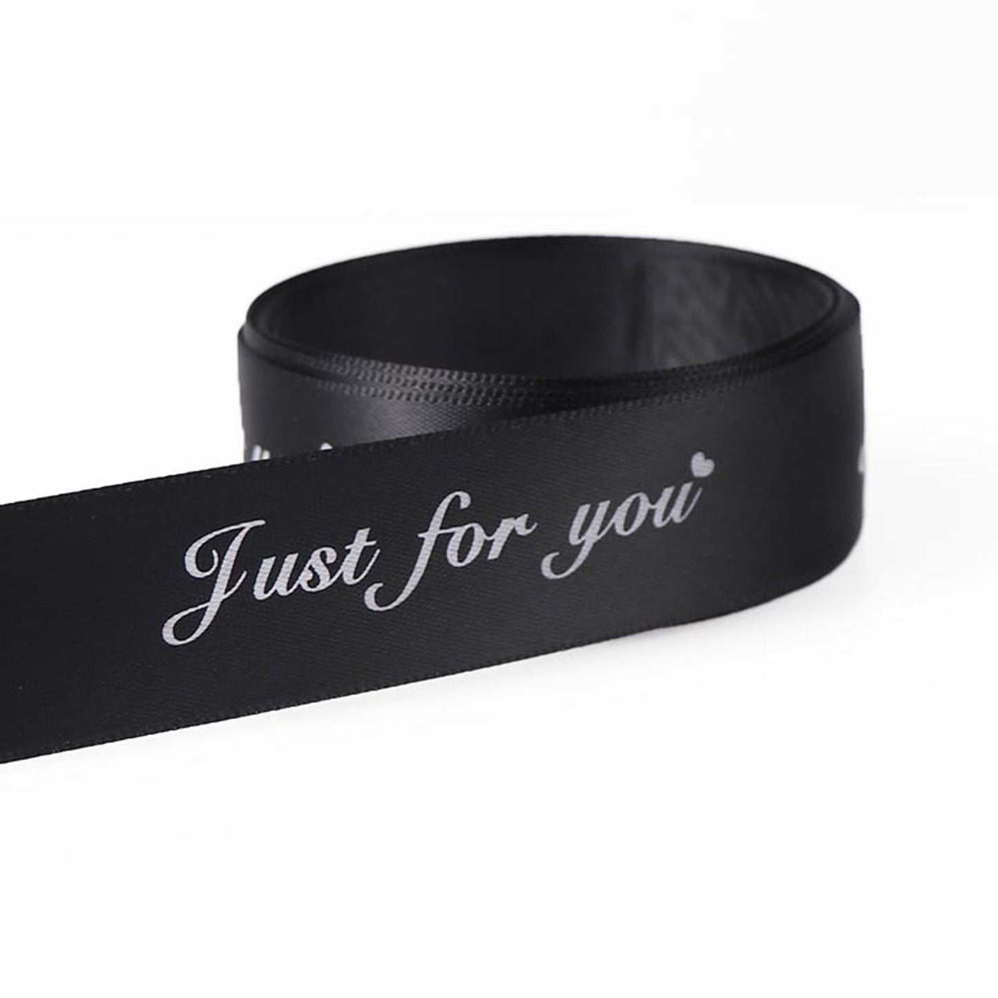 Custom Printed Letters Logo Polyester Silk Grosgrain Satin Gift Ribbons