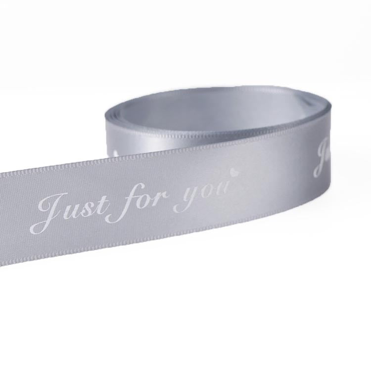 Wholesale Custom Printed Logo Polyester Silk Satin Ribbon