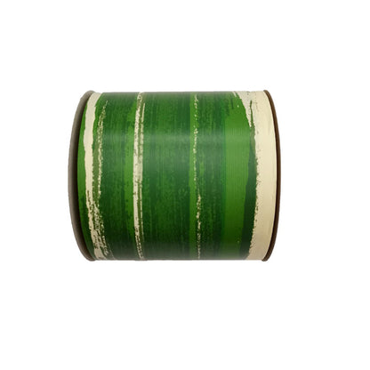 Waterproof Green Too Ti Leaf Variegated Curling Plastic Ribbon Roll