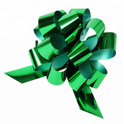 Metallic Printed Gift Plastic Pull String Ribbon