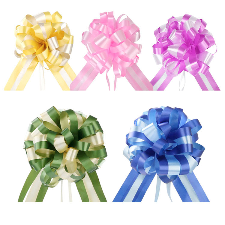 Two-color Multi Styles Gift Decorative Plastic Pull Bow