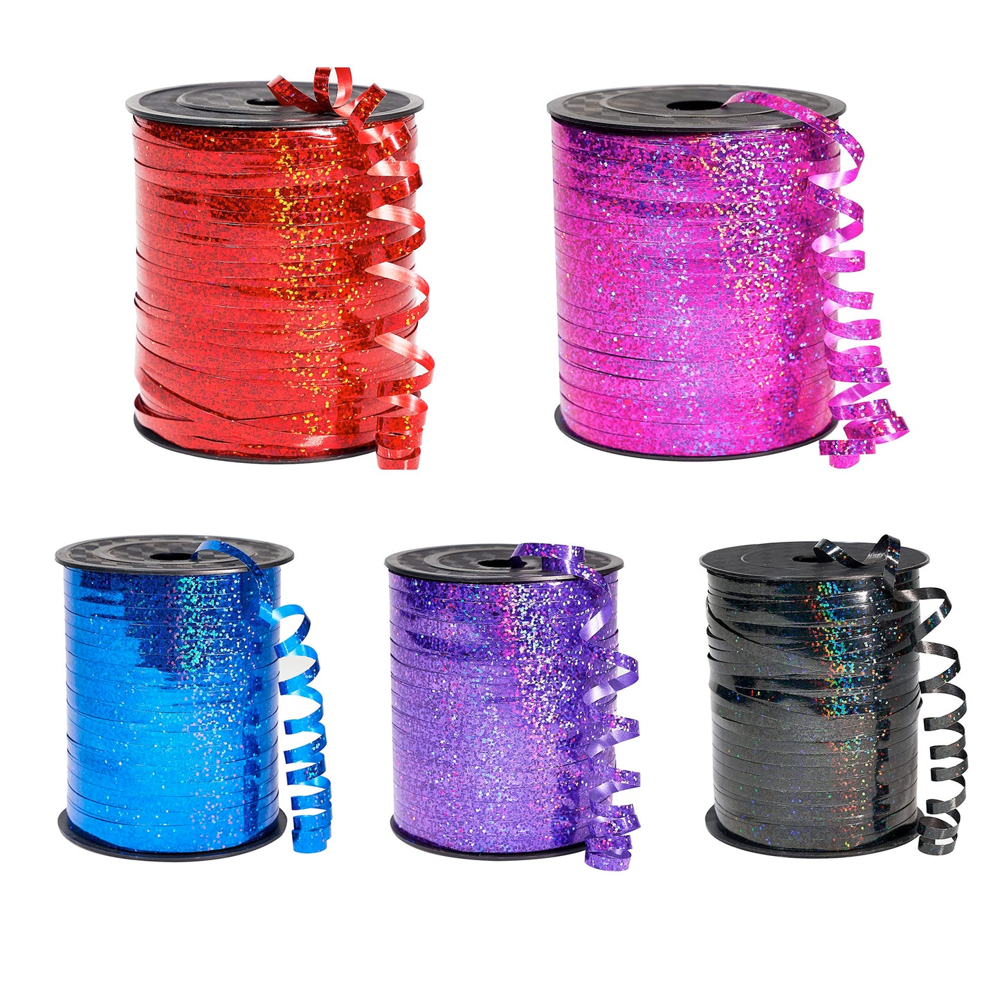 Holographic Color Balloon Curling Ribbon