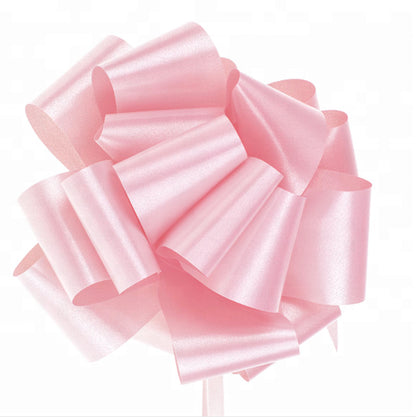 Multicolor Solid Pull String Pom Bow