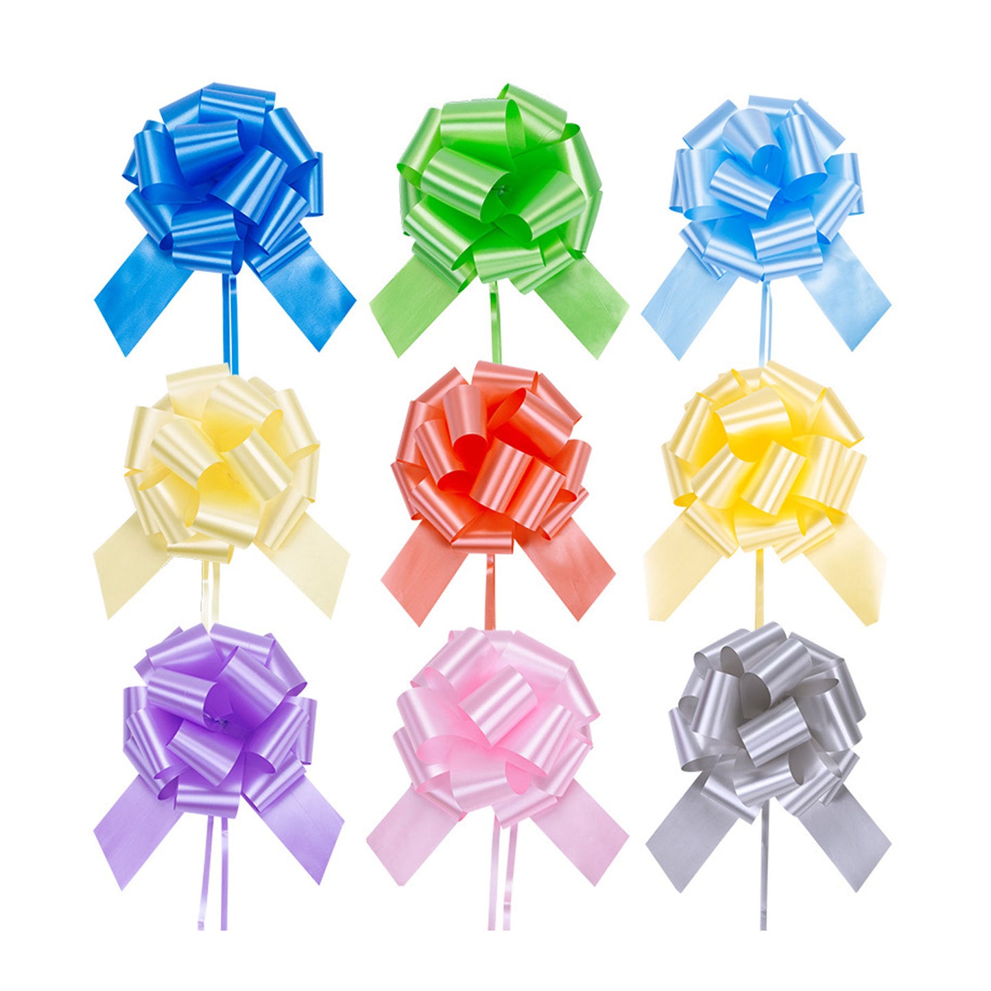 Solid Poly Pull Bow Ribbon