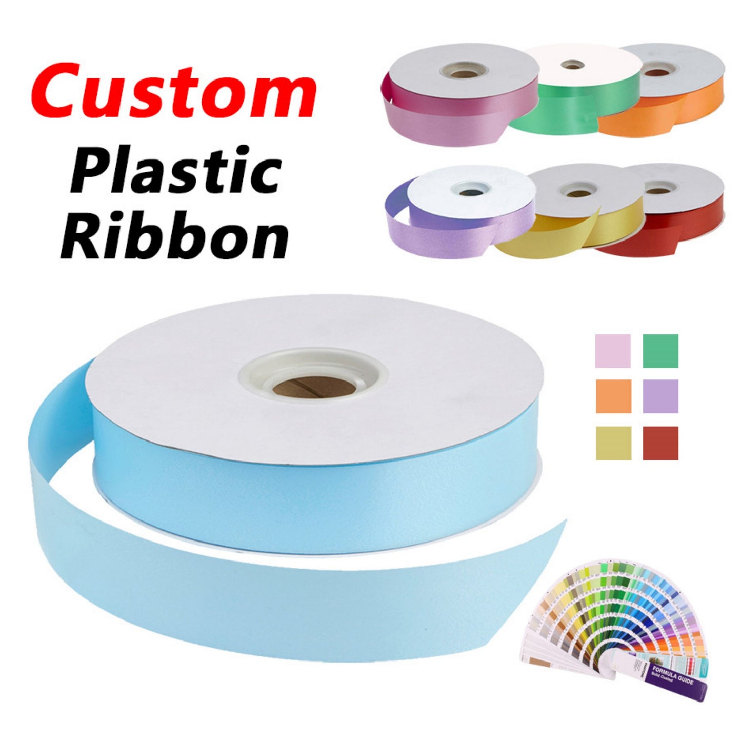 Factory OEM/ODM Christmas Custom Printed New Design Plastic Poly Ribbon