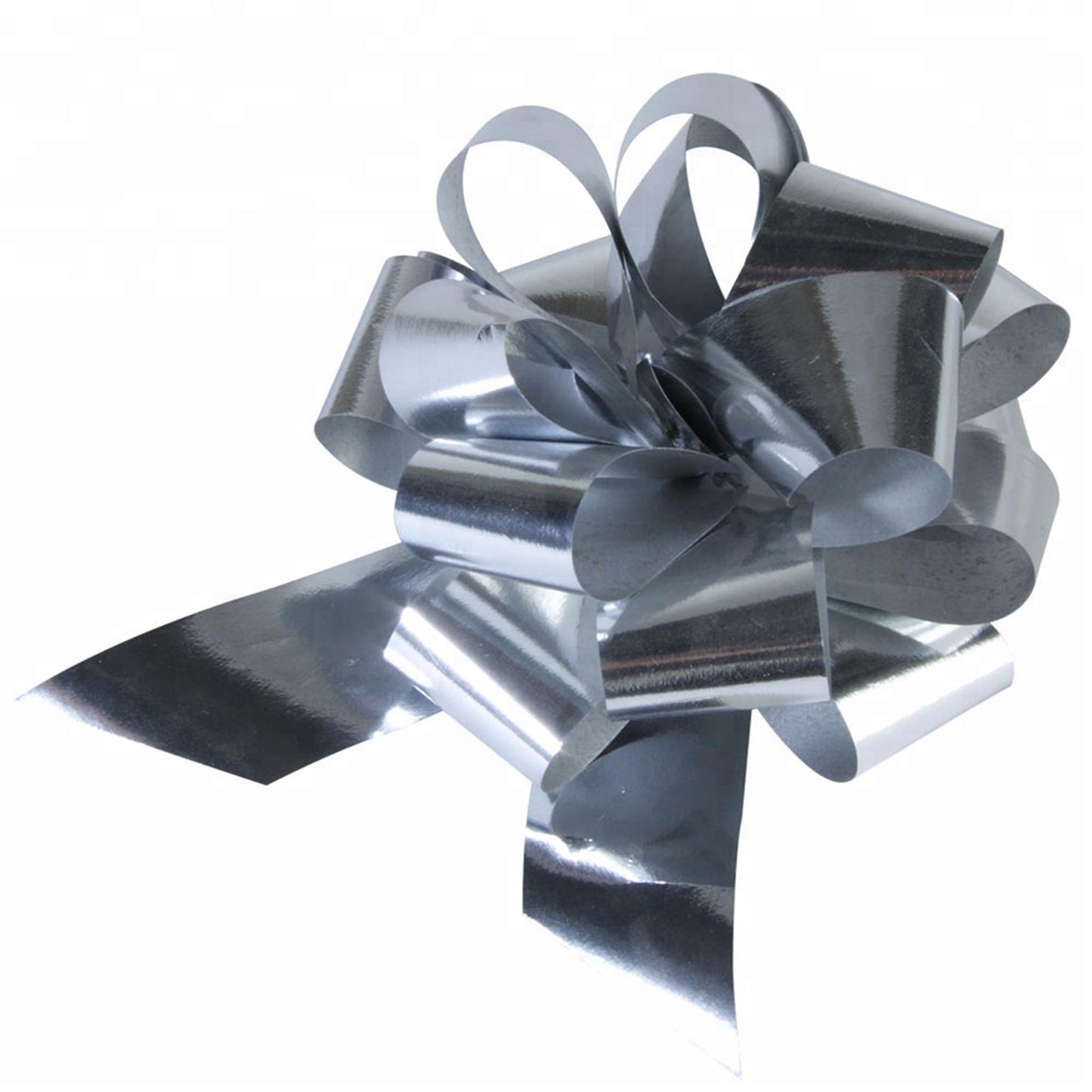 Metallic Printed Gift Plastic Pull String Ribbon